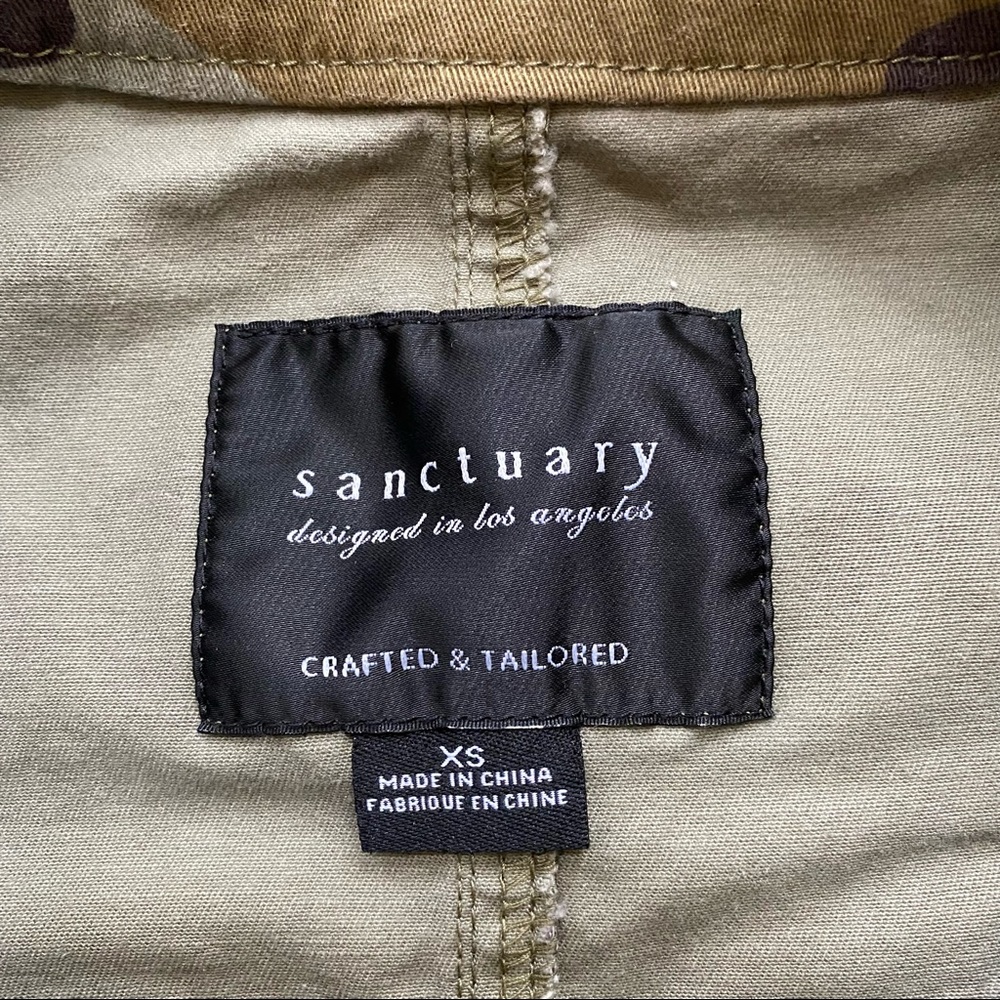 Sanctuary Green Camo Jacket Ladies XS - Picture 2 of 3